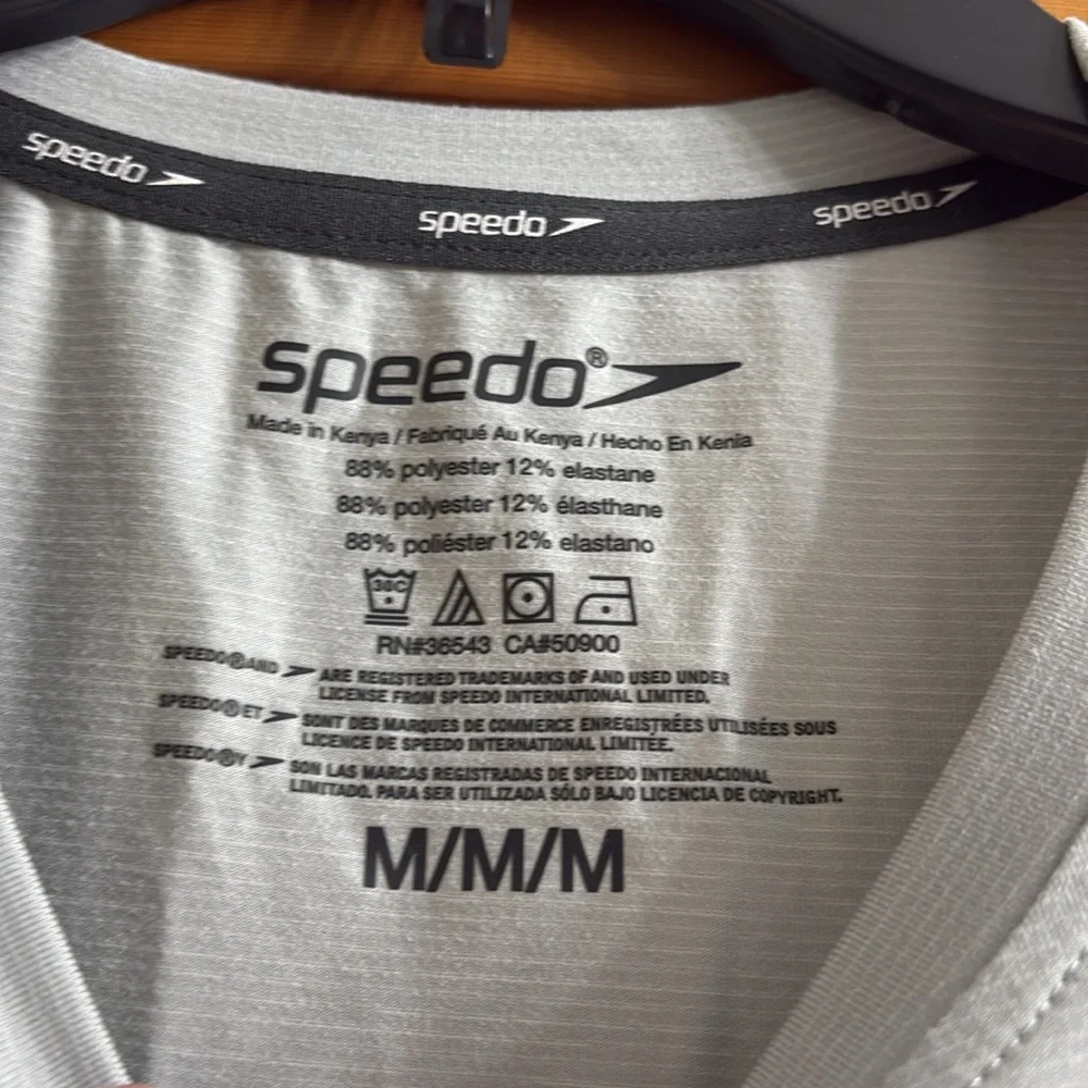 Men’s Speedo Short Sleeve Rash Guard Shirt SPF 50